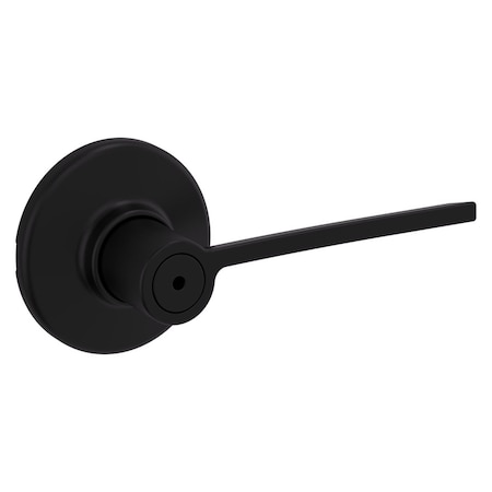 Kwikset Kwikset Ladera Matte Black Bed and Bath Lever Right or Left Handed 93002-015